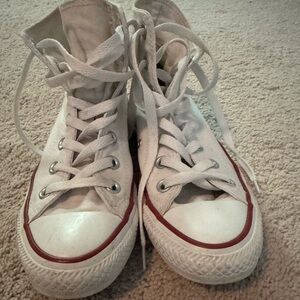 Classic White High-Top Sneakers